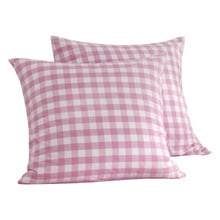 Sierra Yarn-Dyed Gingham Washed Cotton European Pillowcases (Set of 2)